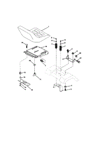 Seat Assembly parts for Craftsman Front-Engine Lawn Tractor 917271860 from AppliancePartsPros.com