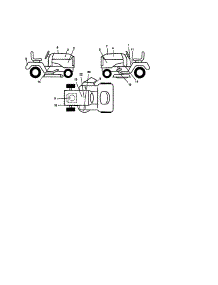 Decals parts for Craftsman Front-Engine Lawn Tractor 917271860 from AppliancePartsPros.com
