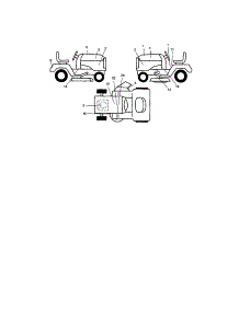 Decals parts for Craftsman Front-Engine Lawn Tractor 917271861 from AppliancePartsPros.com