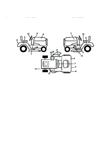 Decals parts for Craftsman Front-Engine Lawn Tractor 917272010 from AppliancePartsPros.com