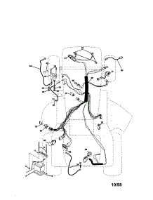 Electrical parts for Craftsman Front-Engine Lawn Tractor 917272011 from AppliancePartsPros.com