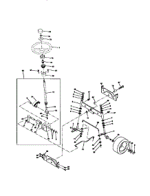 Steering Assembly parts for Craftsman Front-Engine Lawn Tractor 917272011 from AppliancePartsPros.com