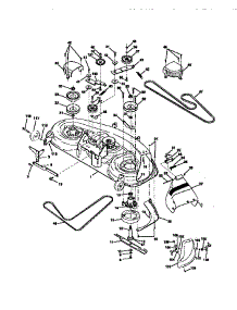 Mower Deck parts for Craftsman Front-Engine Lawn Tractor 917272011 from AppliancePartsPros.com