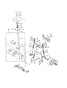 Steering Assembly parts for Craftsman Front-Engine Lawn Tractor 917272020 from AppliancePartsPros.com