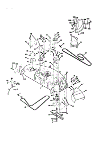Mower Deck parts for Craftsman Front-Engine Lawn Tractor 917272020 from AppliancePartsPros.com