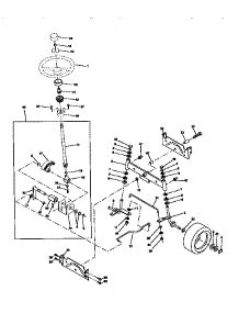 Steering Assembly parts for Craftsman Front-Engine Lawn Tractor 917272021 from AppliancePartsPros.com