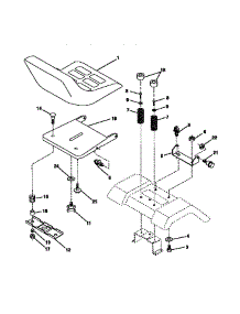 Seat Assembly parts for Craftsman Front-Engine Lawn Tractor 917272021 from AppliancePartsPros.com