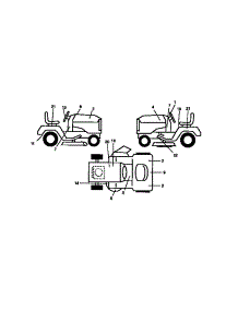 Decals parts for Craftsman Front-Engine Lawn Tractor 917272021 from AppliancePartsPros.com
