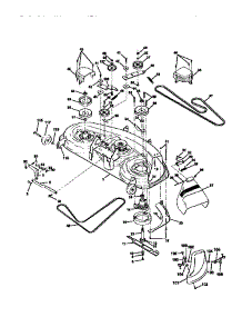 Mower Deck parts for Craftsman Front-Engine Lawn Tractor 917272021 from AppliancePartsPros.com