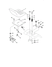 Seat Assembly parts for Craftsman Front-Engine Lawn Tractor 917272030 from AppliancePartsPros.com