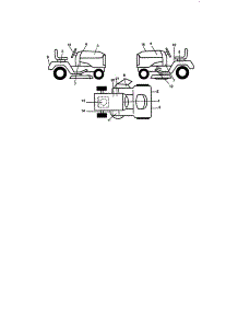 Decals parts for Craftsman Front-Engine Lawn Tractor 917272030 from AppliancePartsPros.com