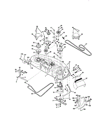 Mower Deck parts for Craftsman Front-Engine Lawn Tractor 917272030 from AppliancePartsPros.com