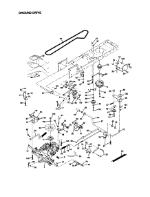 Ground Drive parts for Craftsman Front-Engine Lawn Tractor 917272040 from AppliancePartsPros.com