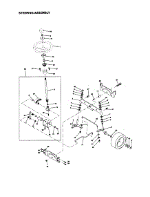 Steering Assembly parts for Craftsman Front-Engine Lawn Tractor 917272040 from AppliancePartsPros.com