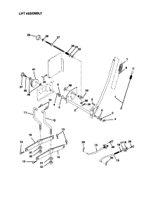 Lift Assembly parts for Craftsman Front-Engine Lawn Tractor 917272040 from AppliancePartsPros.com