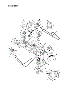 Mower Deck parts for Craftsman Front-Engine Lawn Tractor 917272040 from AppliancePartsPros.com