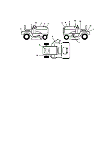Decals parts for Craftsman Front-Engine Lawn Tractor 917272050 from AppliancePartsPros.com