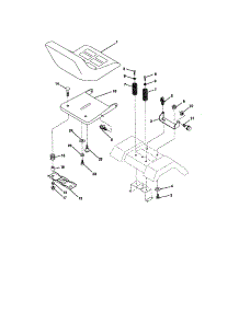 Seat Assembly parts for Craftsman Front-Engine Lawn Tractor 917272051 from AppliancePartsPros.com
