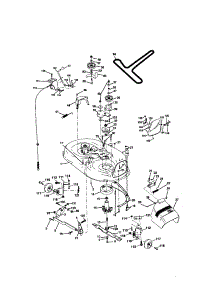 Mower Deck parts for Craftsman Front-Engine Lawn Tractor 917272051 from AppliancePartsPros.com