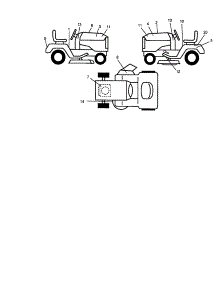 Decals parts for Craftsman Front-Engine Lawn Tractor 917272051 from AppliancePartsPros.com