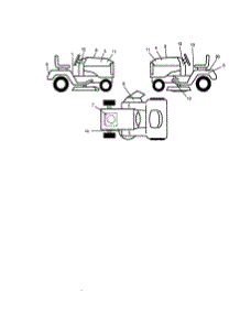 Decals parts for Craftsman Front-Engine Lawn Tractor 917272052 from AppliancePartsPros.com