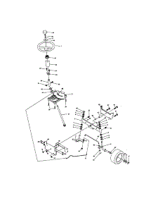 Steering Assembly parts for Craftsman Front-Engine Lawn Tractor 917272054 from AppliancePartsPros.com