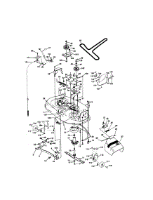 Mower Deck parts for Craftsman Front-Engine Lawn Tractor 917272054 from AppliancePartsPros.com