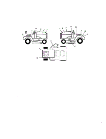 Decals parts for Craftsman Front-Engine Lawn Tractor 917272055 from AppliancePartsPros.com