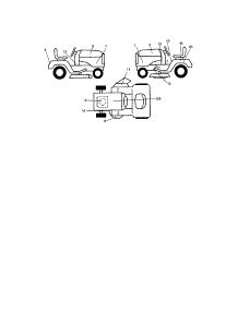 Decals parts for Craftsman Front-Engine Lawn Tractor 917272059 from AppliancePartsPros.com