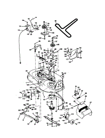 Mower Deck parts for Craftsman Front-Engine Lawn Tractor 917272060 from AppliancePartsPros.com