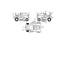Decals parts for Craftsman Front-Engine Lawn Tractor 9172720601 from AppliancePartsPros.com