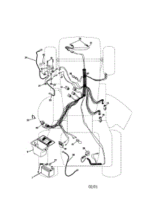 Electrical parts for Craftsman Front-Engine Lawn Tractor 917272061 from AppliancePartsPros.com