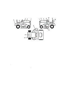 Decals parts for Craftsman Front-Engine Lawn Tractor 917272061 from AppliancePartsPros.com