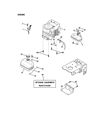 Engine parts for Craftsman Front-Engine Lawn Tractor 917272063 from AppliancePartsPros.com
