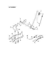 Lift Assembly parts for Craftsman Front-Engine Lawn Tractor 917272063 from AppliancePartsPros.com