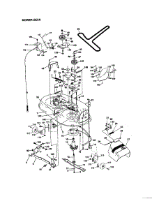 Mower Deck parts for Craftsman Front-Engine Lawn Tractor 917272063 from AppliancePartsPros.com