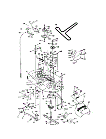 Mower Deck parts for Craftsman Front-Engine Lawn Tractor 917272064 from AppliancePartsPros.com