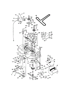 Mower Deck parts for Craftsman Front-Engine Lawn Tractor 917272065 from AppliancePartsPros.com