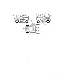 Decals parts for Craftsman Front-Engine Lawn Tractor 917272066 from AppliancePartsPros.com