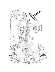 Mower Deck parts for Craftsman Front-Engine Lawn Tractor 917272067 from AppliancePartsPros.com