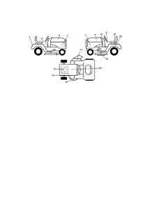 Decals parts for Craftsman Front-Engine Lawn Tractor 917272068 from AppliancePartsPros.com