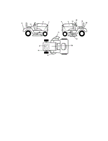 Decals parts for Craftsman Front-Engine Lawn Tractor 917272069 from AppliancePartsPros.com