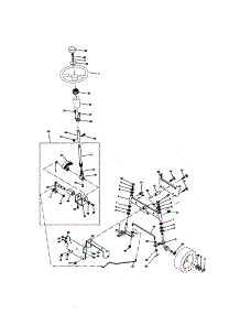 Steering Assembly parts for Craftsman Front-Engine Lawn Tractor 917272070 from AppliancePartsPros.com