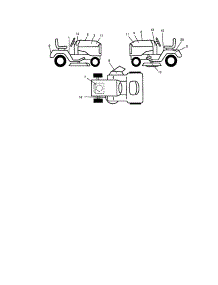 Decals parts for Craftsman Front-Engine Lawn Tractor 917272073 from AppliancePartsPros.com