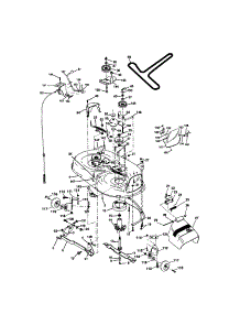 Mower Deck parts for Craftsman Front-Engine Lawn Tractor 917272073 from AppliancePartsPros.com