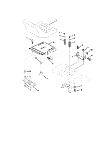 Seat Assembly parts for Craftsman Front-Engine Lawn Tractor 917272074 from AppliancePartsPros.com