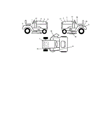 Decals parts for Craftsman Front-Engine Lawn Tractor 917272075 from AppliancePartsPros.com