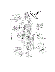 Mower Deck parts for Craftsman Front-Engine Lawn Tractor 917272075 from AppliancePartsPros.com