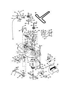 Mower Deck parts for Craftsman Front-Engine Lawn Tractor 917272080 from AppliancePartsPros.com
