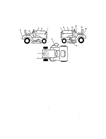 Decals parts for Craftsman Front-Engine Lawn Tractor 917272081 from AppliancePartsPros.com
